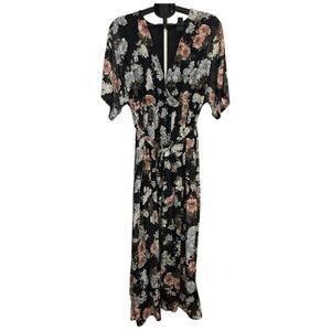 Unbranded Maxi Floral Dress Black